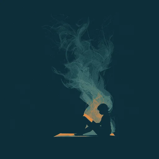 Минималистичная иллюстрация Бетховена, играющего на пианино