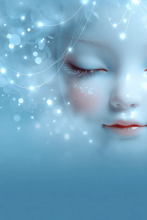 Готический сюрреалистический портрет бледного лица куклы