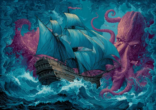 Монструозная атака осьминога-целаканта