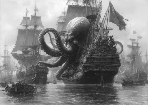 Монструозная атака осьминога-целаканта