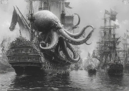 Монструозная атака осьминога-целаканта